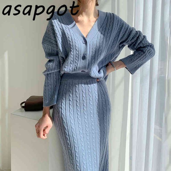 chic autumn winter temperament twist v-neck blue sweater cardigan hip elastic high waist knitted skirt fashion sets ol wild warm 210429, White
chic autumn winter temperament twist v-neck blue sweater cardigan hip elastic high waist knitted skirt fashion sets ol wild warm 210429, White
