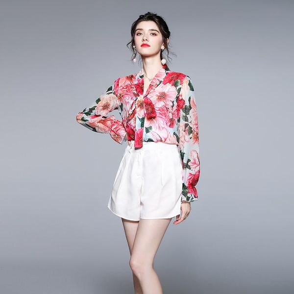 women's tracksuits 2021 summer fashion runway suit women elegant designer long sleeve print shirt and shorts 2 piece clothing sets holi, Gray
women's tracksuits 2021 summer fashion runway suit women elegant designer long sleeve print shirt and shorts 2 piece clothing sets holi, Gray