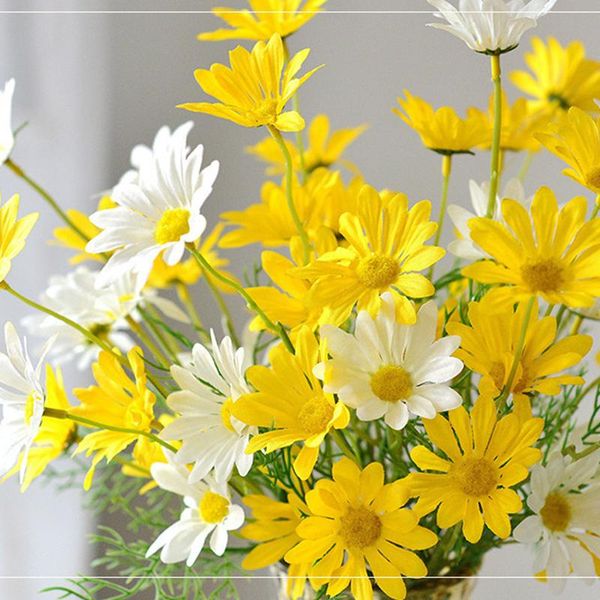 one bouquet cute silk daisy artificial decorative flower diy wedding home room table decoration flowers & wreaths
one bouquet cute silk daisy artificial decorative flower diy wedding home room table decoration flowers & wreaths