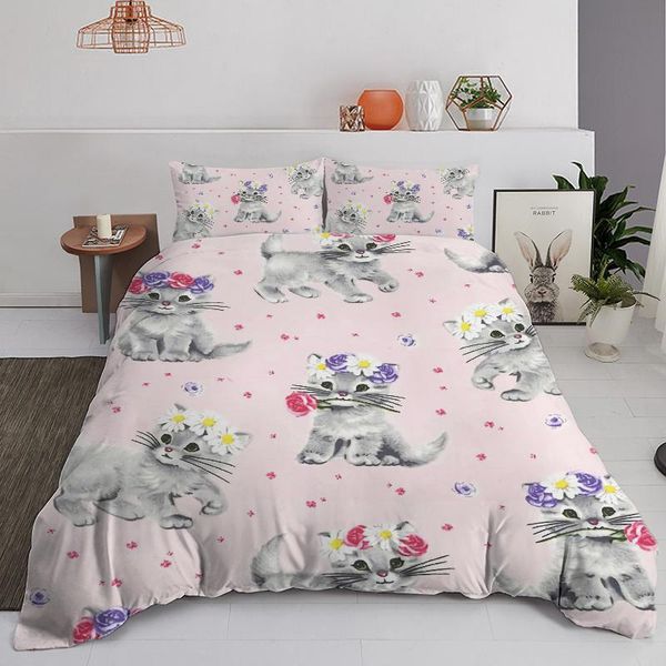 bedding sets cartoon cat duvet cover set animal print with pillowcase 2/3pcs comforter for bedroom decor
bedding sets cartoon cat duvet cover set animal print with pillowcase 2/3pcs comforter for bedroom decor