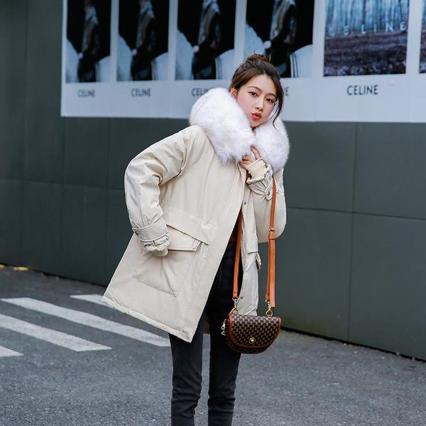 women's down & parkas fitaylor winter cotton coat women fashion large fur collar hooded pockets jacket casual loose solid color snow ou, Black
women's down & parkas fitaylor winter cotton coat women fashion large fur collar hooded pockets jacket casual loose solid color snow ou, Black