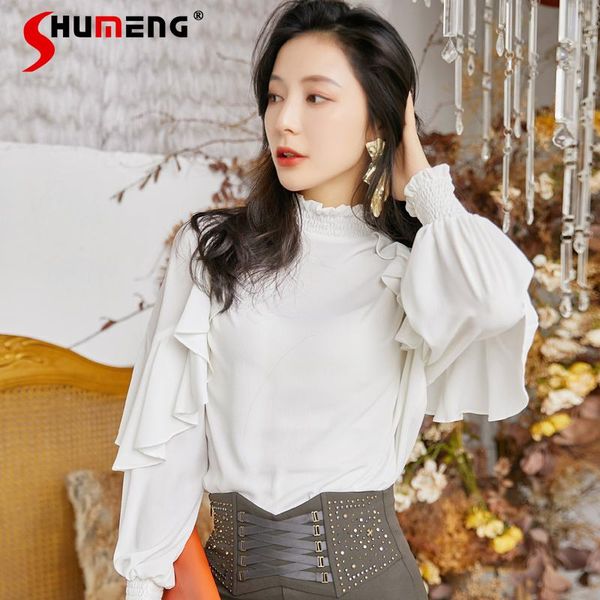 women's blouses & shirts 2021 early autumn high-end bubble sleeve chiffon shirt women white long-sleeved ladies fashion western pullove
women's blouses & shirts 2021 early autumn high-end bubble sleeve chiffon shirt women white long-sleeved ladies fashion western pullove