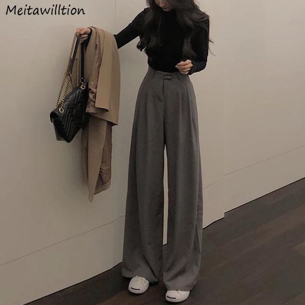 women's pants & capris 2021 summer autumn casual women suit ladies black khaki high waist trousers wide leg loose, Black;white
women's pants & capris 2021 summer autumn casual women suit ladies black khaki high waist trousers wide leg loose, Black;white