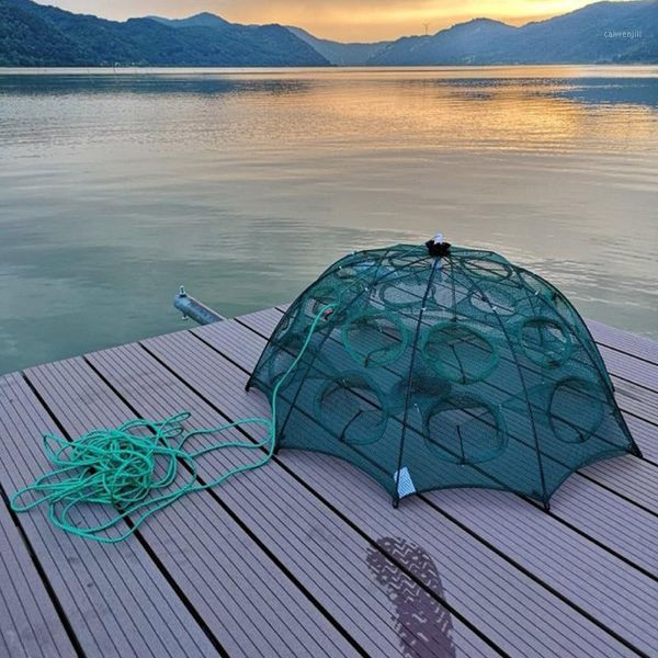 4-20 holes foldable portable fishing nylon resistant hexagonal net prawn bait crab shrimp fish trap accessories1
4-20 holes foldable portable fishing nylon resistant hexagonal net prawn bait crab shrimp fish trap accessories1
