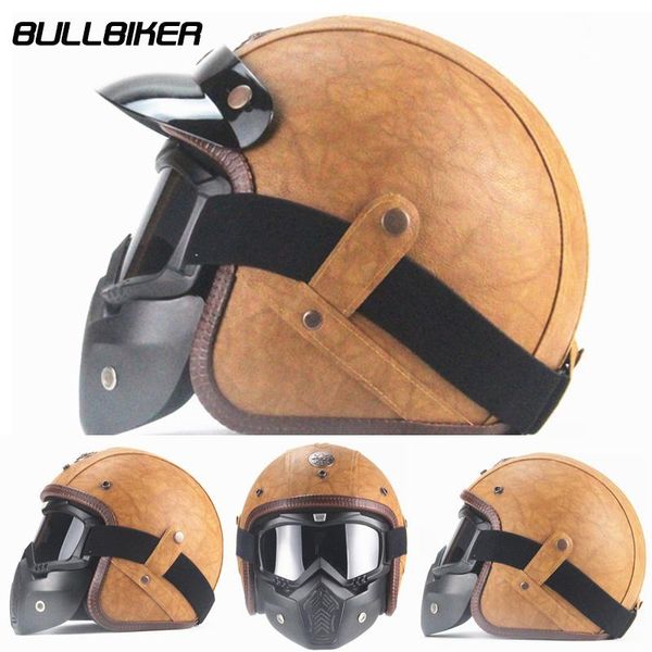 motorcycle helmets open face 3/4 helmet pu leather retro motorbike helm moto bike motocross with for men women
motorcycle helmets open face 3/4 helmet pu leather retro motorbike helm moto bike motocross with for men women