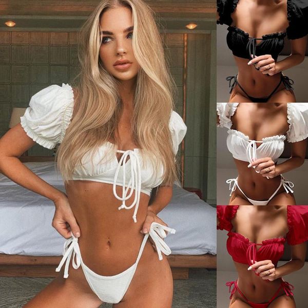 selling split bathing suit women's padded biquini lace rope bandage underwear short sleeves female intimates thong one-piece suits
selling split bathing suit women's padded biquini lace rope bandage underwear short sleeves female intimates thong one-piece suits