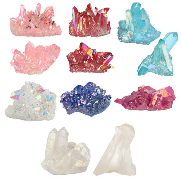 decorative objects & figurines 50-70g colourful aura quartz crystal cluster various natural mineral specimen electroplating coated reiki sto
decorative objects & figurines 50-70g colourful aura quartz crystal cluster various natural mineral specimen electroplating coated reiki sto