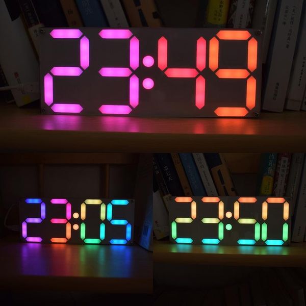 timers modern led digital clock large rainbow color tube ds3231 diy electronic kits with customizable colors-m15
timers modern led digital clock large rainbow color tube ds3231 diy electronic kits with customizable colors-m15