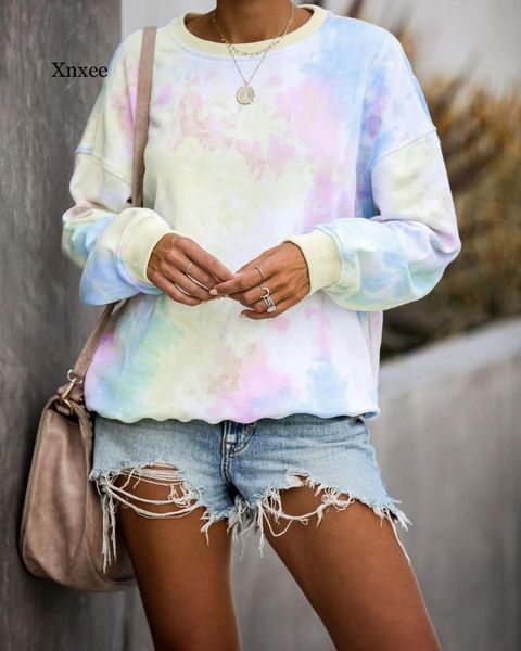 women's hoodies & sweatshirts 2021 spring womens multicolor casual long sleeve round collar sweatshirt loose printed tie dyeing hoodie, Black
women's hoodies & sweatshirts 2021 spring womens multicolor casual long sleeve round collar sweatshirt loose printed tie dyeing hoodie, Black