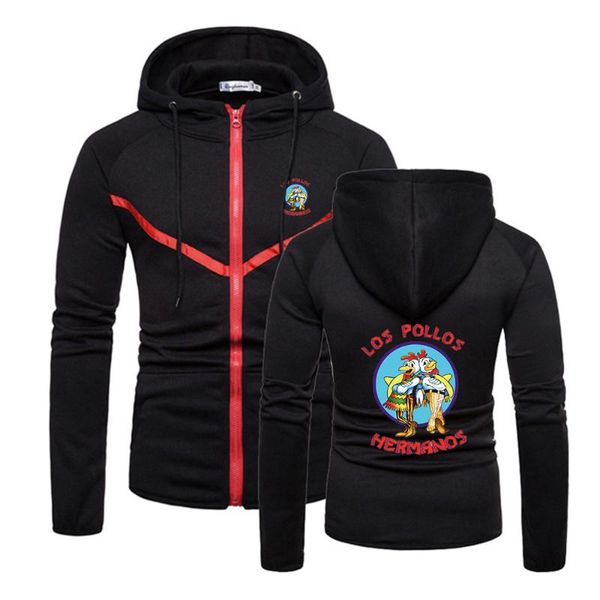 men's hoodies & sweatshirts 2021 latest casual sports hooded breaking bad sweatshirt hoodie long-sleeved jacket los pollos hermanos zip, Black
men's hoodies & sweatshirts 2021 latest casual sports hooded breaking bad sweatshirt hoodie long-sleeved jacket los pollos hermanos zip, Black