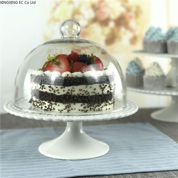 european-style ceramic tall cake tray afternoon tea shelf fruit plate with glass lid dessert stand wedding set display dishes & plates
european-style ceramic tall cake tray afternoon tea shelf fruit plate with glass lid dessert stand wedding set display dishes & plates