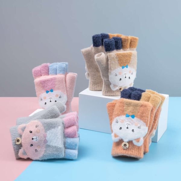 gloves children' winter outdoor sports riding half finger flip knitted exposed finger children' writing warm, Blue;gray
gloves children' winter outdoor sports riding half finger flip knitted exposed finger children' writing warm, Blue;gray