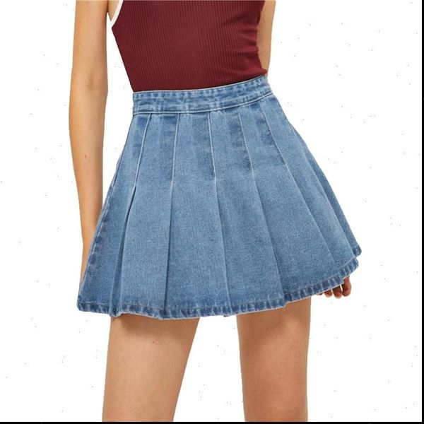 denim mini high waist women skirts pleated elegant fashion streetwear party club girl clothes, Black
denim mini high waist women skirts pleated elegant fashion streetwear party club girl clothes, Black