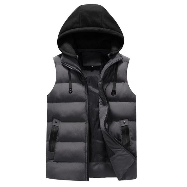 men's vests vest men autumn winter korean fashion sleeveless thickened warm down cotton detachable hat male gilet hooded zipper, Black;white
men's vests vest men autumn winter korean fashion sleeveless thickened warm down cotton detachable hat male gilet hooded zipper, Black;white