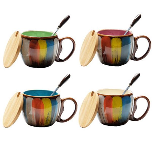 mugs art painted coffee cup creative environmental protection ceramic handmade milk with spoon
mugs art painted coffee cup creative environmental protection ceramic handmade milk with spoon