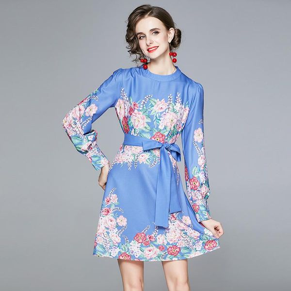 casual dresses summer women's dress european retro round neck long-sleeve print lace-up short waist female x515, Black;gray
casual dresses summer women's dress european retro round neck long-sleeve print lace-up short waist female x515, Black;gray