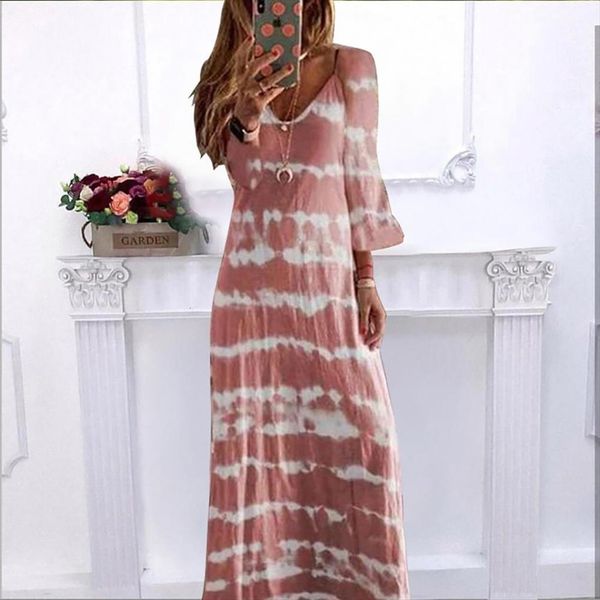 casual long sleeve womens dresses v neck tie dye large hem loose beach full length dress, Black;gray
casual long sleeve womens dresses v neck tie dye large hem loose beach full length dress, Black;gray