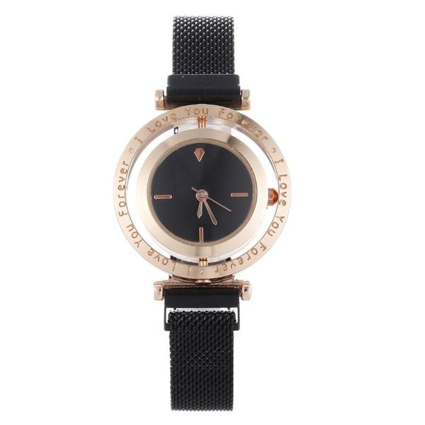 wristwatches 2021 unique women watches creative turntable dial i love you forever luxury black magnet watchband quartz watch gifts, Slivery;brown
wristwatches 2021 unique women watches creative turntable dial i love you forever luxury black magnet watchband quartz watch gifts, Slivery;brown