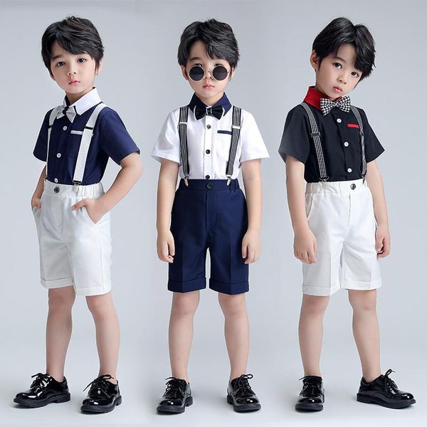 clothing sets summer 2021 boy's school uniform children's day party performance short sleeve suspenders baby chorustwo piece shirt s, White
clothing sets summer 2021 boy's school uniform children's day party performance short sleeve suspenders baby chorustwo piece shirt s, White