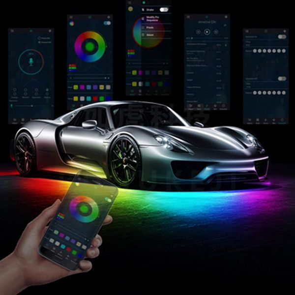 interior&external lights universal 4pcs 12v ip65 app control flowing color rgb led strip under car 50 100 150 tube underglow underbody syste
interior&external lights universal 4pcs 12v ip65 app control flowing color rgb led strip under car 50 100 150 tube underglow underbody syste