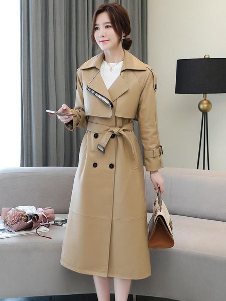 women's leather & faux fashion jacket women's mid-length 2021 spring sheep single-packed waist thin windbreaker, Black
women's leather & faux fashion jacket women's mid-length 2021 spring sheep single-packed waist thin windbreaker, Black