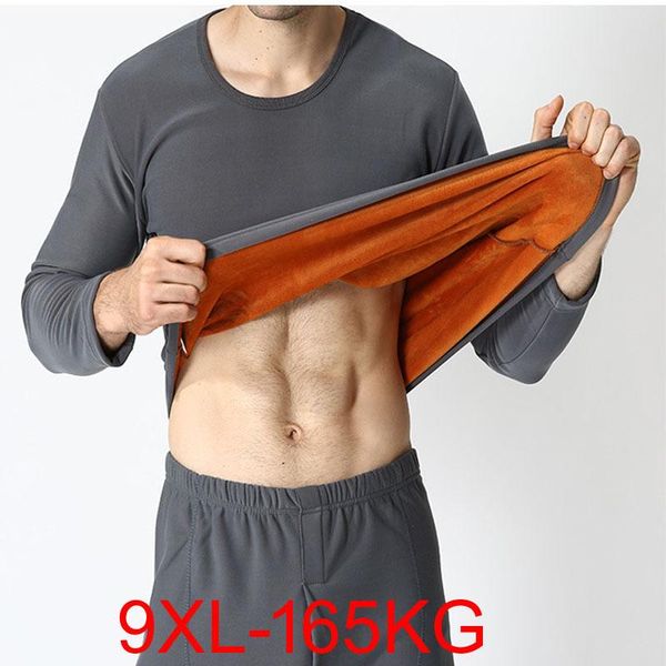 men's thermal underwear winter fleece thick mens cotton large size 8xl 9xl long sleeve tshirt soft tees, Black;white
men's thermal underwear winter fleece thick mens cotton large size 8xl 9xl long sleeve tshirt soft tees, Black;white
