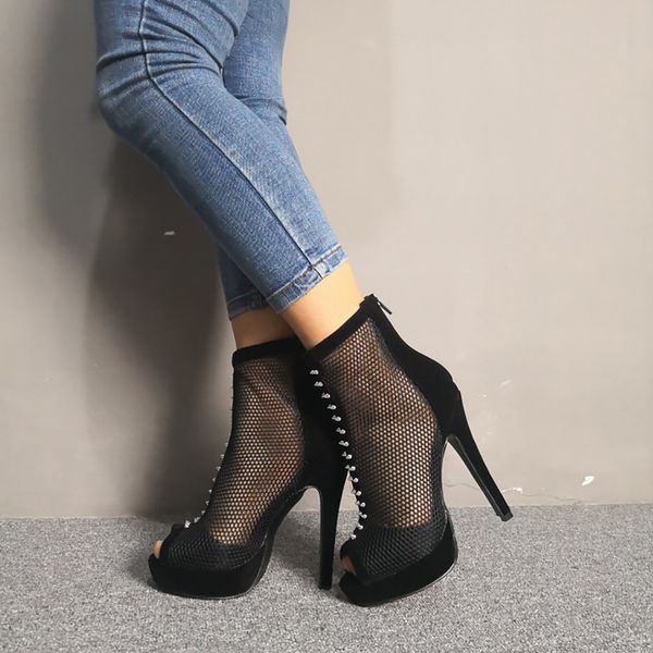 handmade elegant style womens stiletto high heeled dress shoes air-mesh peep-toe evening party prom fashion summer court pumps d601, Black
handmade elegant style womens stiletto high heeled dress shoes air-mesh peep-toe evening party prom fashion summer court pumps d601, Black