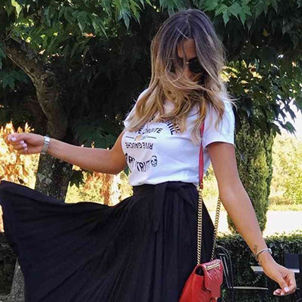 women's t-shirt letter print tee t-shirt cotton white graphic s round neck short sleeve sumemr 2021 fra6
women's t-shirt letter print tee t-shirt cotton white graphic s round neck short sleeve sumemr 2021 fra6