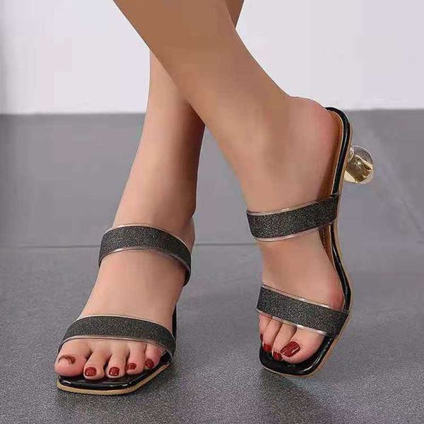 sandals fashion sequined strange style slides women summer square toe high heels slippers woman 2021 quality femme shoes 5059, Black
sandals fashion sequined strange style slides women summer square toe high heels slippers woman 2021 quality femme shoes 5059, Black