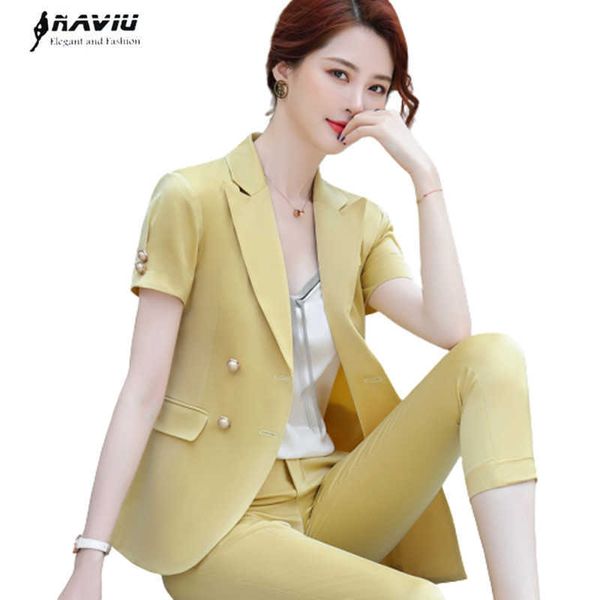 professional pants suit women short sleeve temperament slim summer formal blazer and trousers office ladies work wear 210604, White;black
professional pants suit women short sleeve temperament slim summer formal blazer and trousers office ladies work wear 210604, White;black