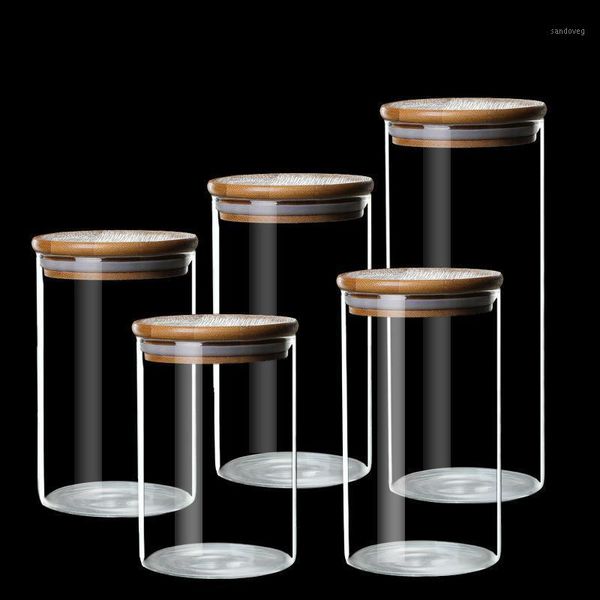 transparent high borosilicate glass storage jar sealed tin tea canister bamboo lid multi-specification candy with bottles & jars
transparent high borosilicate glass storage jar sealed tin tea canister bamboo lid multi-specification candy with bottles & jars