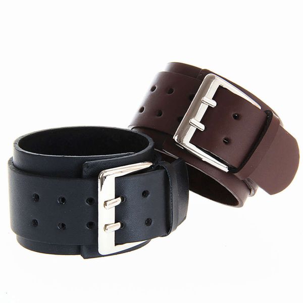 ,bracelet wide leather bracelet fashion punk rock exaggerated double skin big button men's leather bracelet, Golden;silver
,bracelet wide leather bracelet fashion punk rock exaggerated double skin big button men's leather bracelet, Golden;silver