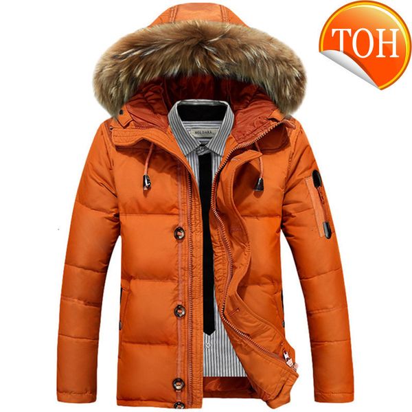 2021 men's solid color new casual winter down jacket male hooded fur collar wool warm parkas coat, Black
2021 men's solid color new casual winter down jacket male hooded fur collar wool warm parkas coat, Black