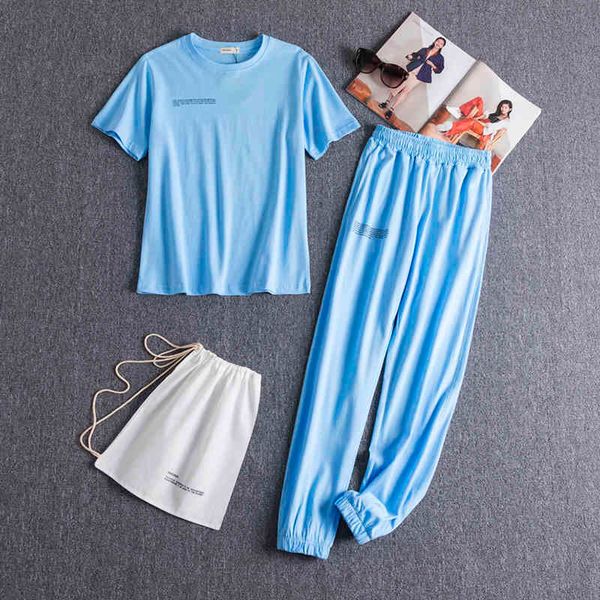 women's two piece pants o-neck t-shirts full length sweatpants women set spring summer clothes tracksuits c71x, White
women's two piece pants o-neck t-shirts full length sweatpants women set spring summer clothes tracksuits c71x, White