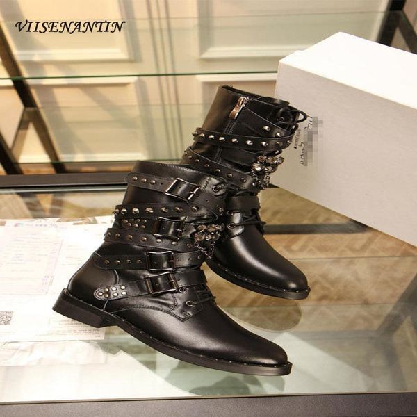 boots rivet rhinestone all-leather motorcycle belt buckle lace low heel round toe mid-tube zipper casual short, Black
boots rivet rhinestone all-leather motorcycle belt buckle lace low heel round toe mid-tube zipper casual short, Black