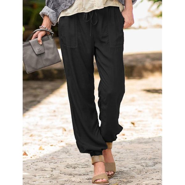 women's pants & capris womens summer cotton linen solid elastic waist color drawstring pocket casual trousers soft for female ladys s-x, Black;white
women's pants & capris womens summer cotton linen solid elastic waist color drawstring pocket casual trousers soft for female ladys s-x, Black;white