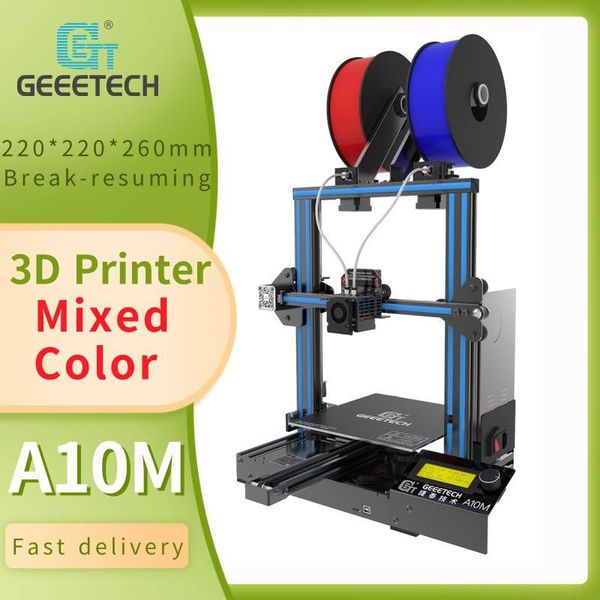 printers geeetech 3d printer a10m mix-color printing support atuo-leveling and wifi function, large volume 220*220*260mm, diy
printers geeetech 3d printer a10m mix-color printing support atuo-leveling and wifi function, large volume 220*220*260mm, diy