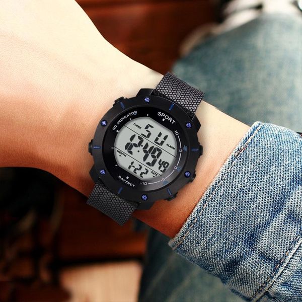 clock relogio digital watch men high-end multi-function life waterproof sports electronic wristwatch reloj 40* wristwatches, Slivery;brown
clock relogio digital watch men high-end multi-function life waterproof sports electronic wristwatch reloj 40* wristwatches, Slivery;brown
