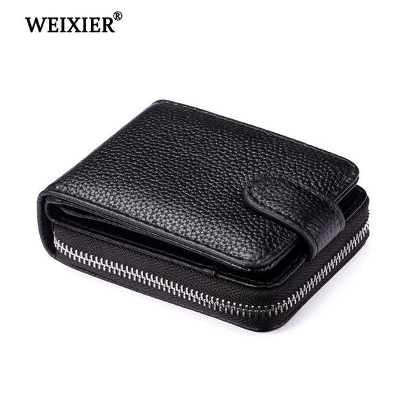 card holders genuine leather waterproof multifunctional business bank package portable coin anti-theft brush anti-degaussing bag, Brown;gray
card holders genuine leather waterproof multifunctional business bank package portable coin anti-theft brush anti-degaussing bag, Brown;gray