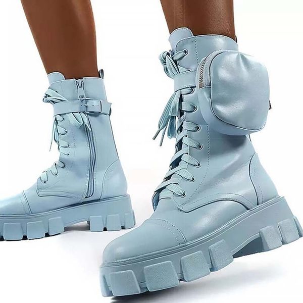 women pocket boots lace up ladies boots fashion female buckle strap black chunky pouch boots woman platform
women pocket boots lace up ladies boots fashion female buckle strap black chunky pouch boots woman platform