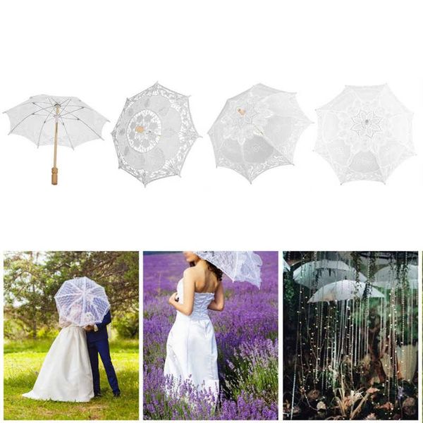 umbrellas elegant lace umbrella wedding bridal parasol for pography props celebration decoration with wooden handle
umbrellas elegant lace umbrella wedding bridal parasol for pography props celebration decoration with wooden handle