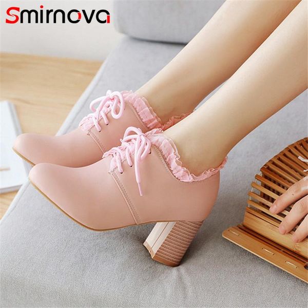 dress shoes smirnova 2021 single women pumps round toe lace up spring summer concise party woman pink, Black
dress shoes smirnova 2021 single women pumps round toe lace up spring summer concise party woman pink, Black