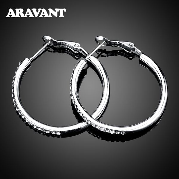100% 925 sterling silver hoop earring for women 35mm round circle zircon earrings fashion jewelry gift, Golden;silver
100% 925 sterling silver hoop earring for women 35mm round circle zircon earrings fashion jewelry gift, Golden;silver