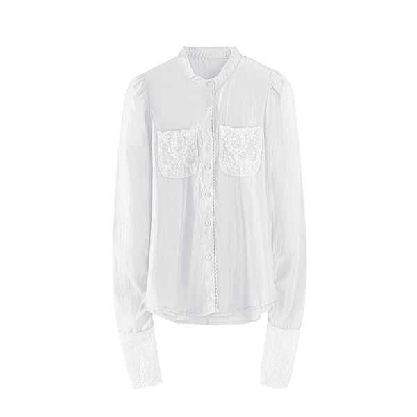 springs ummer new lace embroidered full o neck shirt fashion thin women 210421, White
springs ummer new lace embroidered full o neck shirt fashion thin women 210421, White