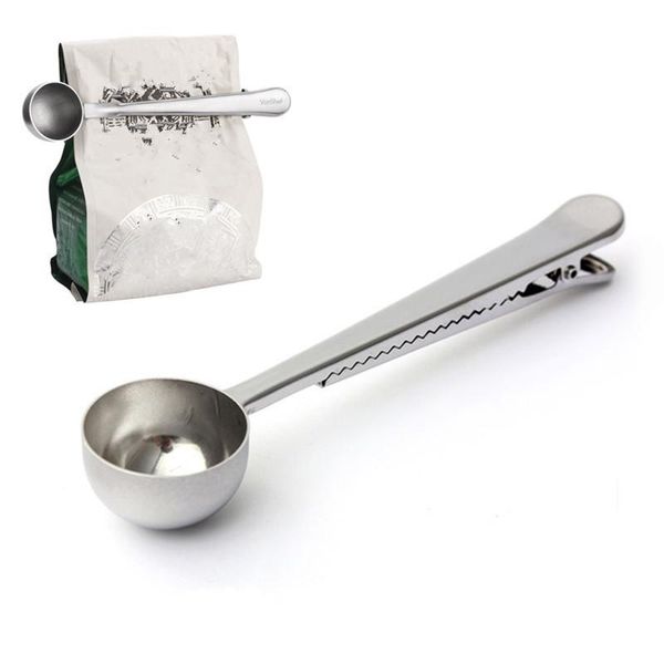 in 1 stainless steel long handled spoon tea coffee measuring scoop with bag clip sealing clips
in 1 stainless steel long handled spoon tea coffee measuring scoop with bag clip sealing clips