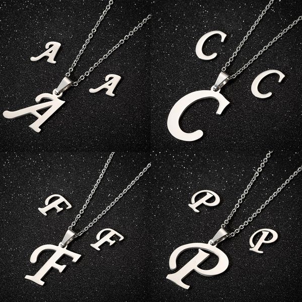 trend a-z capital letter neckace for women stainless steel alphabet initial necklace collier femme jewelry friend gift, Silver
trend a-z capital letter neckace for women stainless steel alphabet initial necklace collier femme jewelry friend gift, Silver