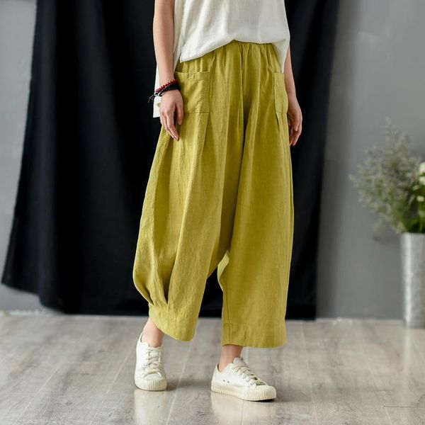 women's pants & capris johnature women cotton linen wide leg loose vintage patchwork trouser 2021 spring elastic waist solid color, Black;white
women's pants & capris johnature women cotton linen wide leg loose vintage patchwork trouser 2021 spring elastic waist solid color, Black;white