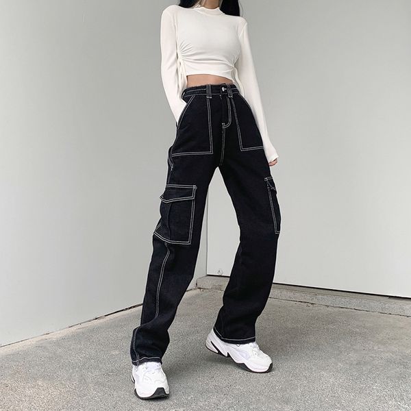 patchwork jeans woman high waist baggy mom femme mujer 2021 nouveau boyfriend black donna wide leg taille haute flare y2k cargo, Blue
patchwork jeans woman high waist baggy mom femme mujer 2021 nouveau boyfriend black donna wide leg taille haute flare y2k cargo, Blue