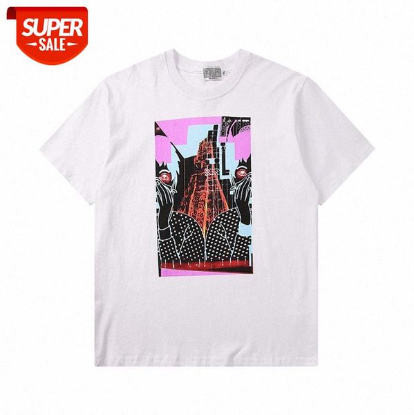 european and american high street loose short-sleeved t-shirt casual hit color pop style character print men #2q3n, White;black
european and american high street loose short-sleeved t-shirt casual hit color pop style character print men #2q3n, White;black