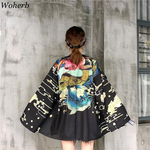 women's blouses & shirts woherb sun-protective kimono clothing 2021 summer shirt loose vintage cardigan blouse yokata kimonos cartoon p, White
women's blouses & shirts woherb sun-protective kimono clothing 2021 summer shirt loose vintage cardigan blouse yokata kimonos cartoon p, White